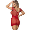 Subblime - 951924 Robe Courte En Crochet Rouge Taille Unique